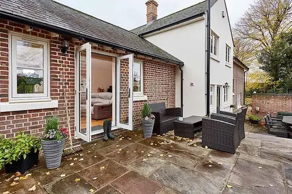 White uPVC flush windows